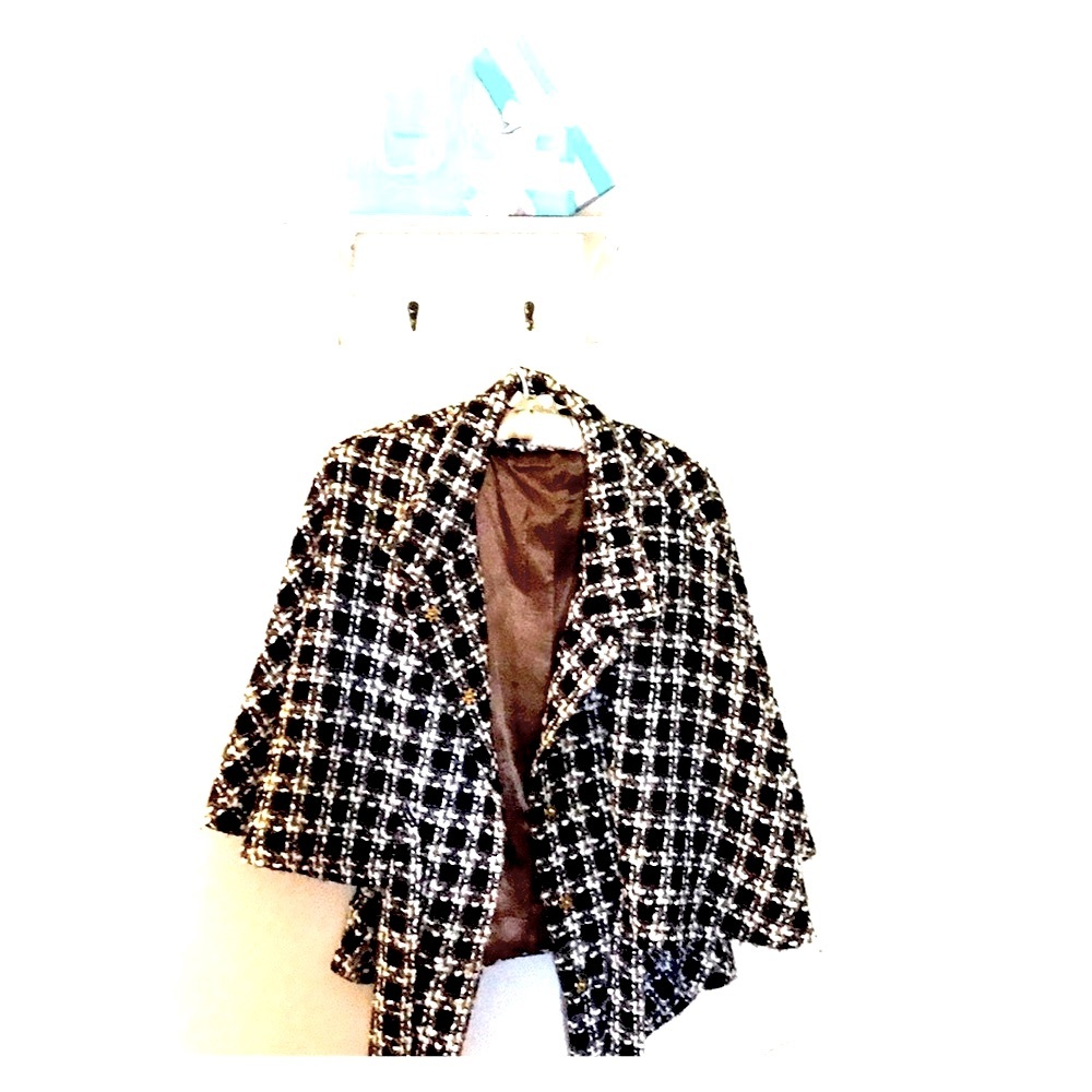 Houndstooth tweed checkered Jacket